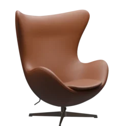 3316 Ægget loungestol, stel i brown bronze af Arne Jacobsen