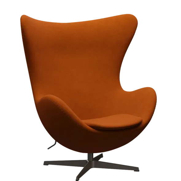 3316 Ægget loungestol, stel i brown bronze af Arne Jacobsen