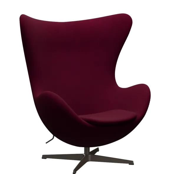 3316 Ægget loungestol, stel i brown bronze af Arne Jacobsen