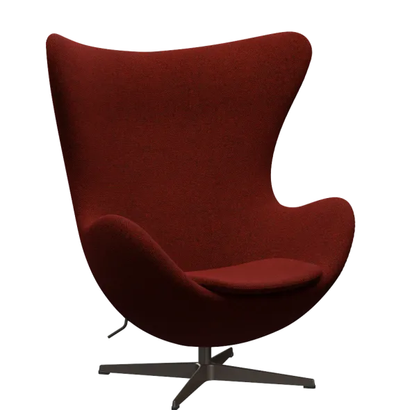 3316 Ægget loungestol, stel i brown bronze af Arne Jacobsen