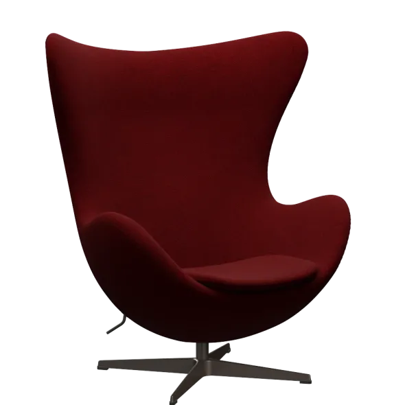 3316 Ægget loungestol, stel i brown bronze af Arne Jacobsen