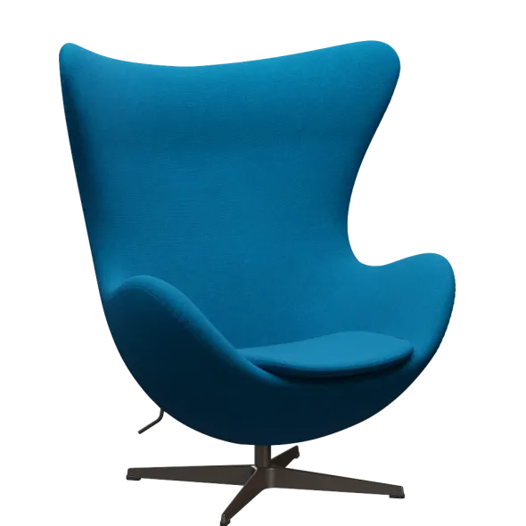 3316 Ægget loungestol, stel i brown bronze af Arne Jacobsen