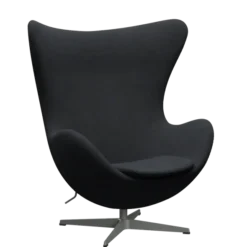 3316 Ægget loungestol, stel i silver grey af Arne Jacobsen