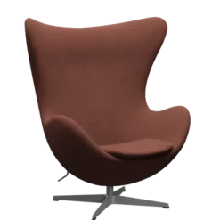 3316 Ægget loungestol, stel i silver grey af Arne Jacobsen