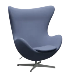 3316 Ægget loungestol, stel i silver grey af Arne Jacobsen