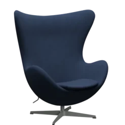 3316 Ægget loungestol, stel i silver grey af Arne Jacobsen