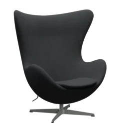 3316 Ægget loungestol, stel i silver grey af Arne Jacobsen