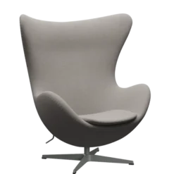 3316 Ægget loungestol, stel i silver grey af Arne Jacobsen