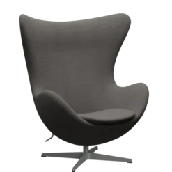 3316 Ægget loungestol, stel i silver grey af Arne Jacobsen