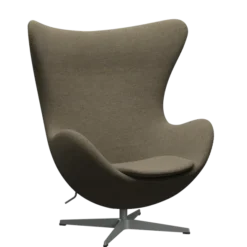 3316 Ægget loungestol, stel i silver grey af Arne Jacobsen