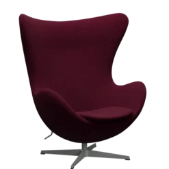 3316 Ægget loungestol, stel i silver grey af Arne Jacobsen