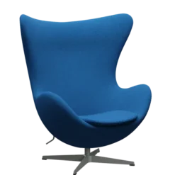 3316 Ægget loungestol, stel i silver grey af Arne Jacobsen