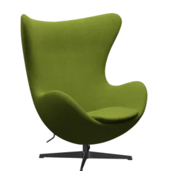 3316 Ægget loungestol, stel i sort af Arne Jacobsen