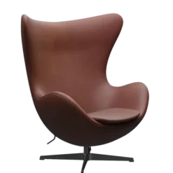 3316 Ægget loungestol, stel i sort af Arne Jacobsen