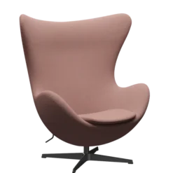 3316 Ægget loungestol, stel i sort af Arne Jacobsen