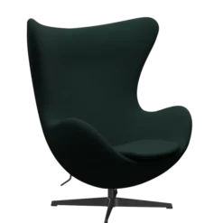 3316 Ægget loungestol, stel i sort af Arne Jacobsen
