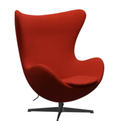 3316 Ægget loungestol, stel i sort af Arne Jacobsen