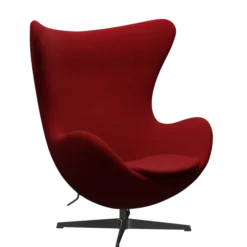 3316 Ægget loungestol, stel i sort af Arne Jacobsen