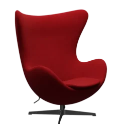 3316 Ægget loungestol, stel i sort af Arne Jacobsen