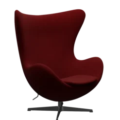 3316 Ægget loungestol, stel i sort af Arne Jacobsen