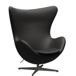 3316 Ægget loungestol, stel i warm graphite af Arne Jacobsen