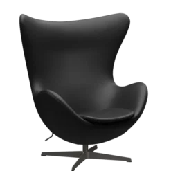 3316 Ægget loungestol, stel i warm graphite af Arne Jacobsen