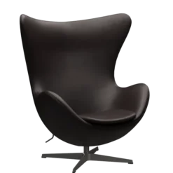 3316 Ægget loungestol, stel i warm graphite af Arne Jacobsen
