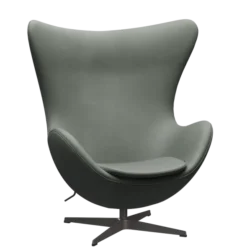 3316 Ægget loungestol, stel i warm graphite af Arne Jacobsen