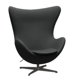 3316 Ægget loungestol, stel i warm graphite af Arne Jacobsen