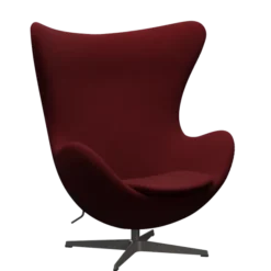 3316 Ægget loungestol, stel i warm graphite af Arne Jacobsen