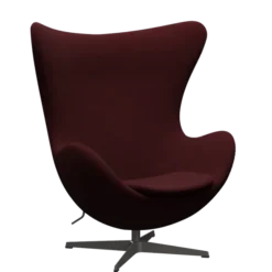 3316 Ægget loungestol, stel i warm graphite af Arne Jacobsen