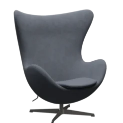 3316 Ægget loungestol, stel i warm graphite af Arne Jacobsen