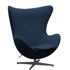 3316 Ægget loungestol, stel i warm graphite af Arne Jacobsen