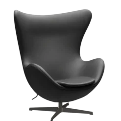 3316 Ægget loungestol, stel i warm graphite af Arne Jacobsen