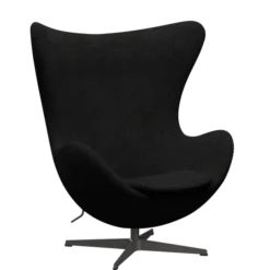 3316 Ægget loungestol, stel i warm graphite af Arne Jacobsen