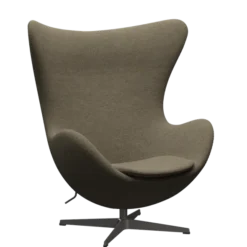 3316 Ægget loungestol, stel i warm graphite af Arne Jacobsen