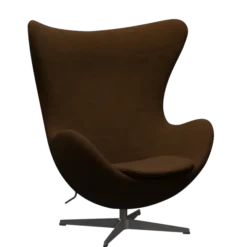 3316 Ægget loungestol, stel i warm graphite af Arne Jacobsen