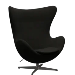 3316 Ægget loungestol, stel i warm graphite af Arne Jacobsen