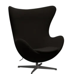 3316 Ægget loungestol, stel i warm graphite af Arne Jacobsen