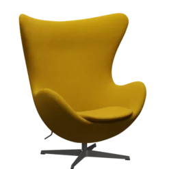3316 Ægget loungestol, stel i warm graphite af Arne Jacobsen