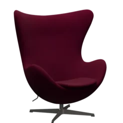 3316 Ægget loungestol, stel i warm graphite af Arne Jacobsen