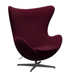 3316 Ægget loungestol, stel i warm graphite af Arne Jacobsen