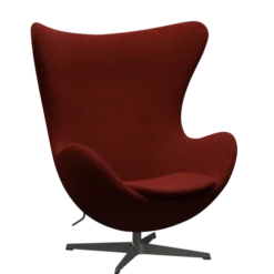 3316 Ægget loungestol, stel i warm graphite af Arne Jacobsen