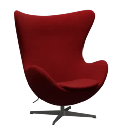 3316 Ægget loungestol, stel i warm graphite af Arne Jacobsen
