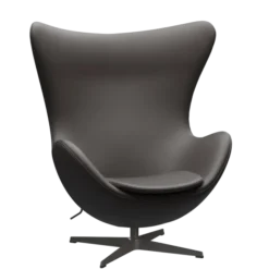 3316 Ægget loungestol, stel i warm graphite af Arne Jacobsen