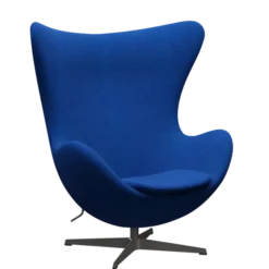 3316 Ægget loungestol, stel i warm graphite af Arne Jacobsen