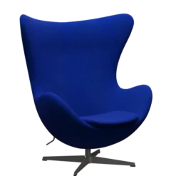 3316 Ægget loungestol, stel i warm graphite af Arne Jacobsen