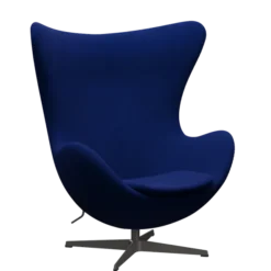 3316 Ægget loungestol, stel i warm graphite af Arne Jacobsen