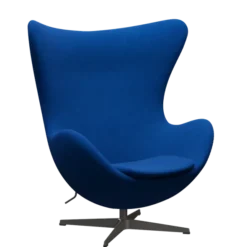 3316 Ægget loungestol, stel i warm graphite af Arne Jacobsen