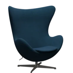 3316 Ægget loungestol, stel i warm graphite af Arne Jacobsen